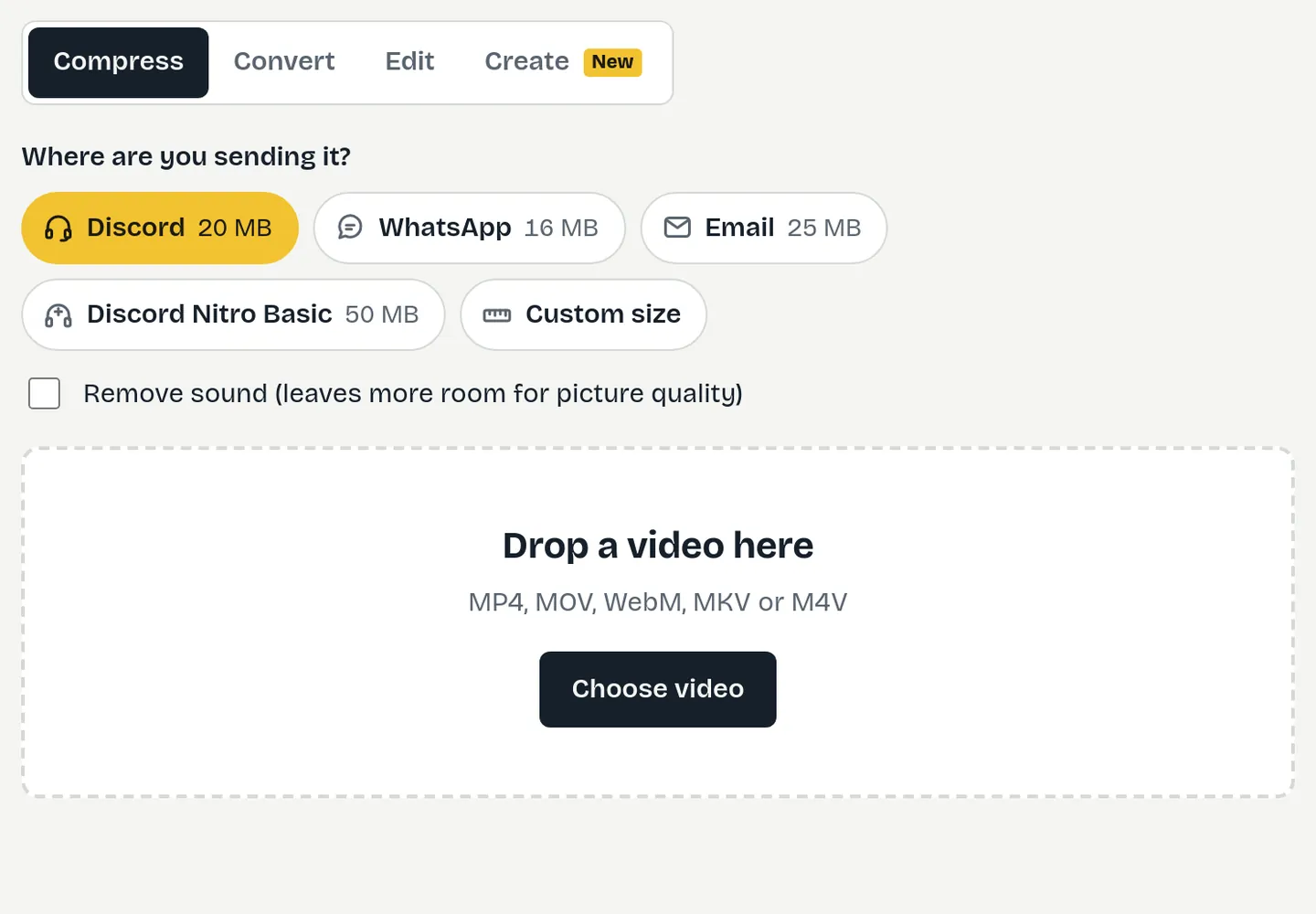 Choosing where to send the video